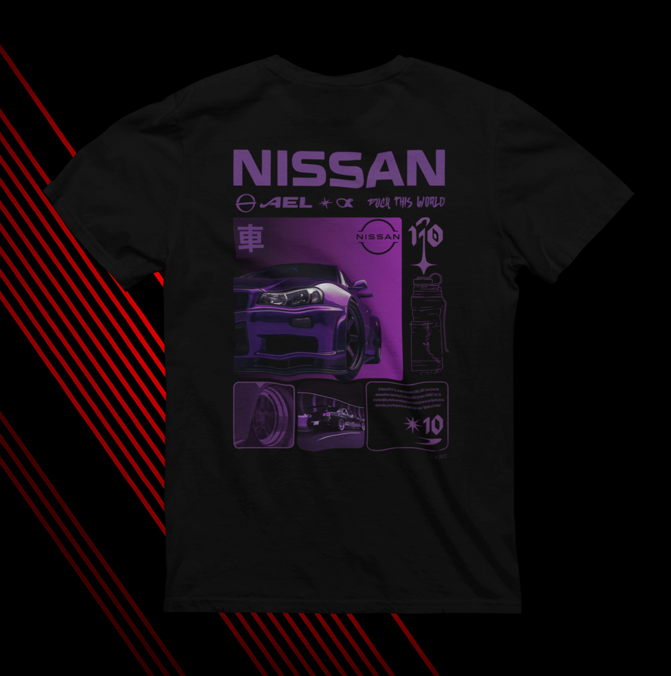 NISSAN GTR R34 CAMISETA