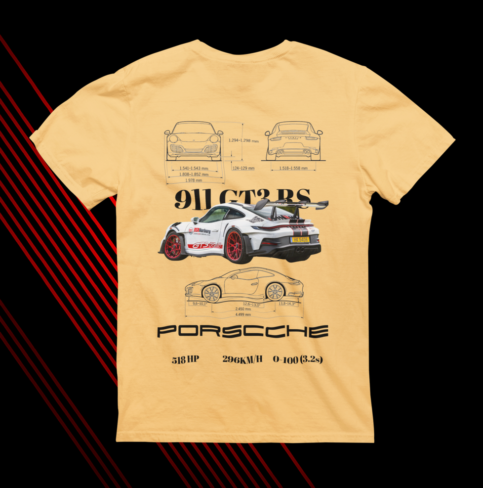 PORSCHE GT3RS CAMISETA DISEÑO 2