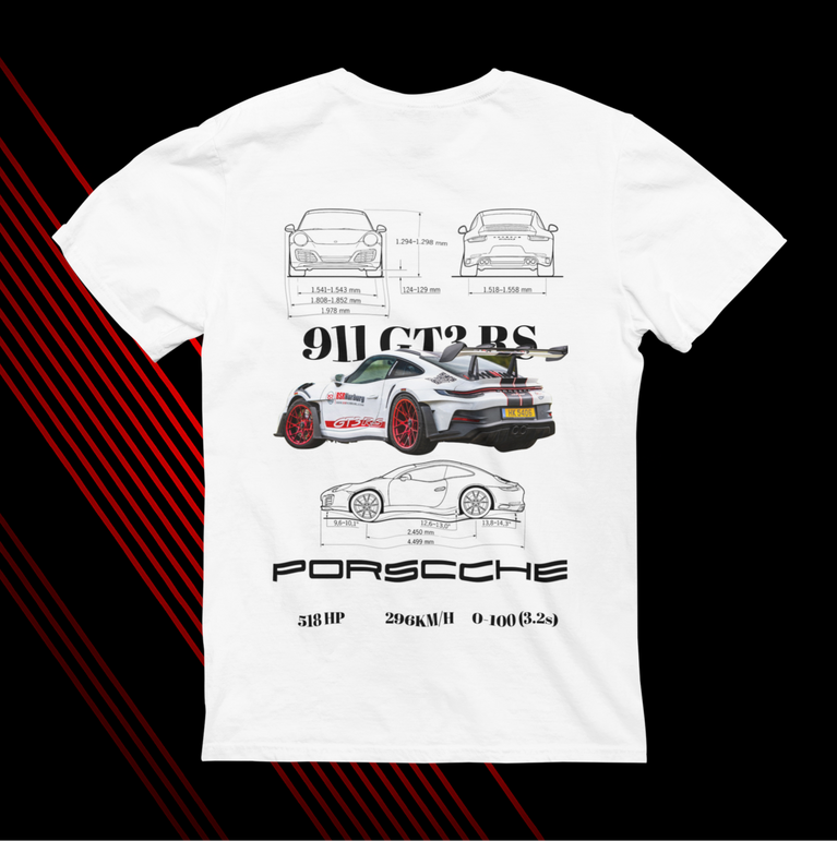 PORSCHE GT3RS CAMISETA DISEÑO 2
